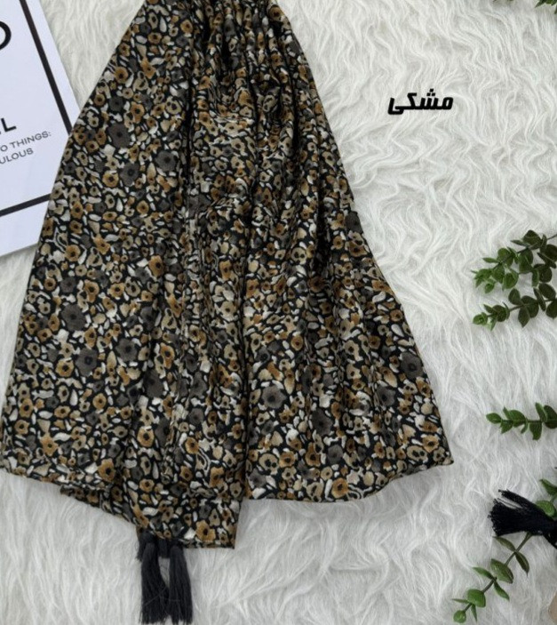 شال نخی طرح حبابی منگولهدار