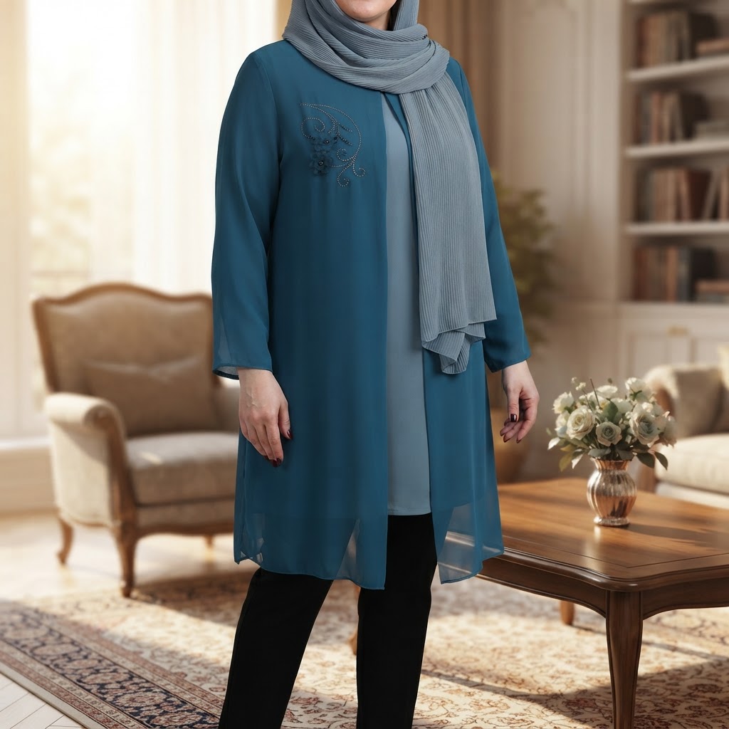 شومیز حریر گل شکوفا سایز بزرگ