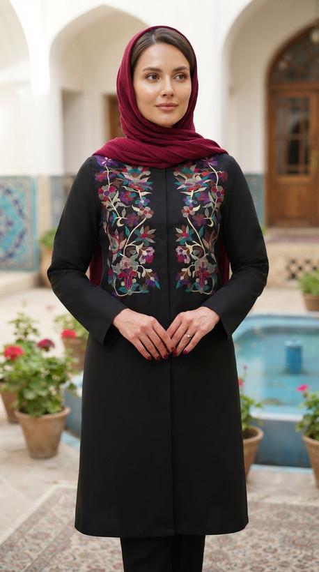 مانتو گلدوزی سنتی پردیس