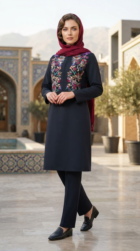 مانتو گلدوزی سنتی پردیس