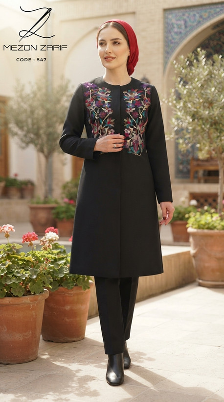 مانتو گلدوزی سنتی پردیس
