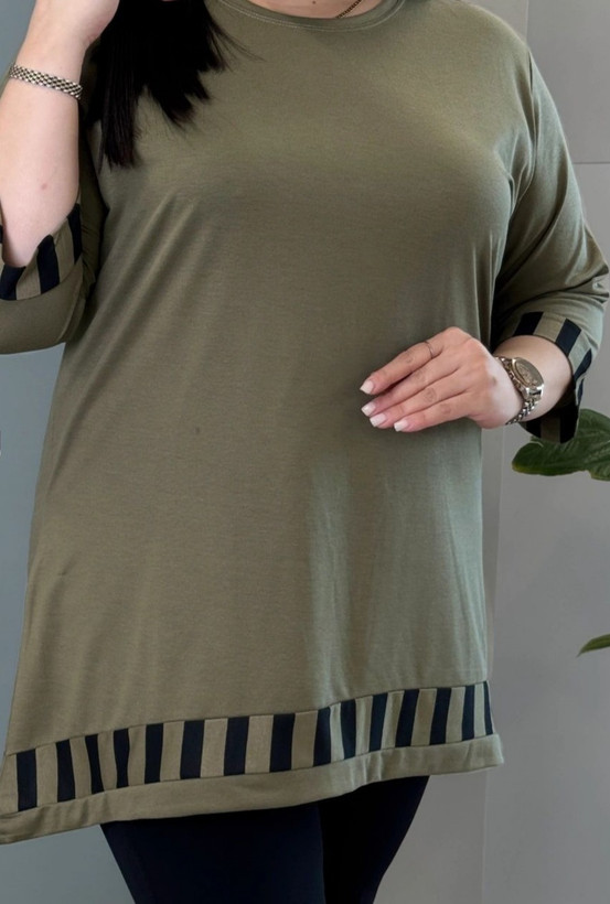 تونیک ویسکوز خرج کار لبه راه راه
