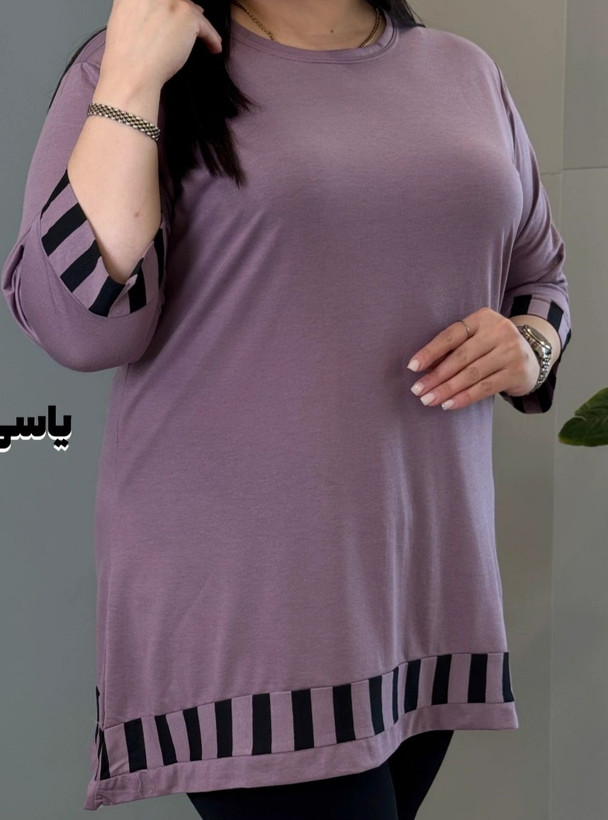تونیک ویسکوز خرج کار لبه راه راه