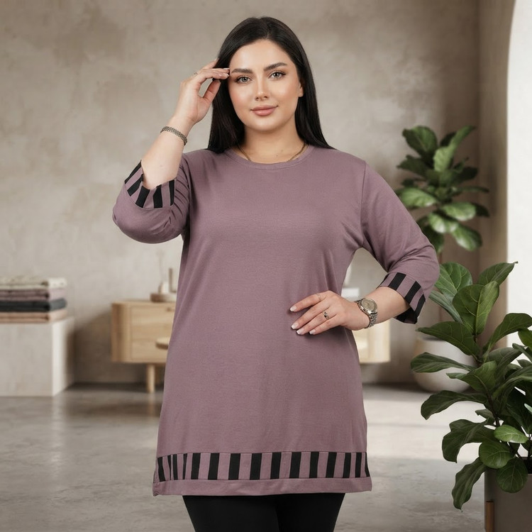 تونیک ویسکوز خرج کار لبه راه راه
